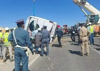 قتلى وجرحى في حادث انقلاب حافلة بالقرب من خريبكة