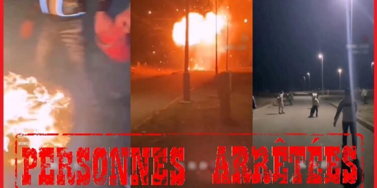 ابن جرير..توقيف قاصرين أضرما النار في الشارع العام