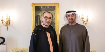 الملك محمد السادس يستقبل الشيخ محمد بن زايد آل نهيان بالرباط