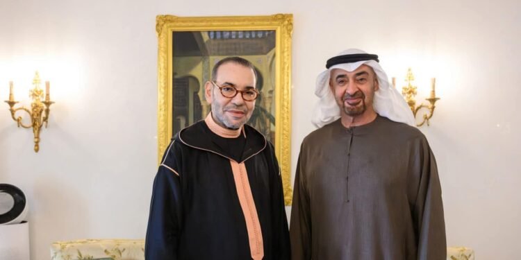 الملك محمد السادس يستقبل الشيخ محمد بن زايد آل نهيان بالرباط